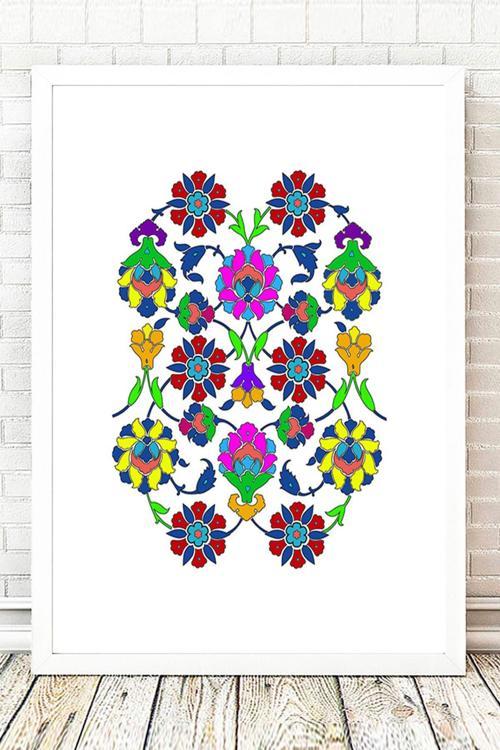 Beyaz Çerçeveli Tablo 25 cm x 30 cm