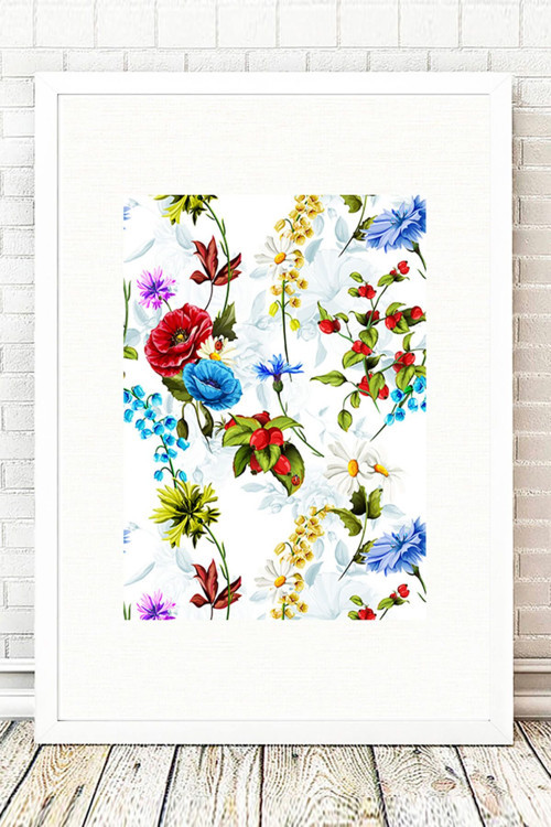 Beyaz Çerçeveli Tablo 25 cm x 30 cm