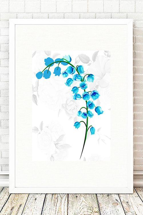 Beyaz Çerçeveli Tablo 25 cm x 30 cm