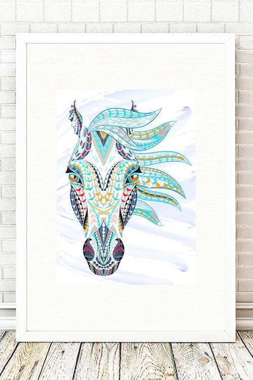 Beyaz Çerçeveli Tablo 25 cm x 30 cm