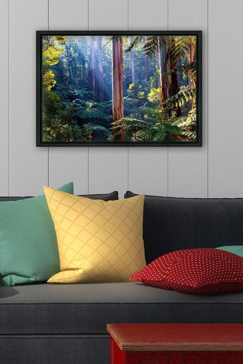 Siyah L Çerçeve Kanvas Tablo 55x75 cm