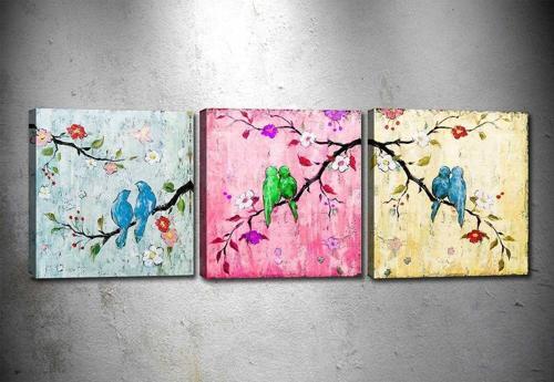 3 Parçalı Kanvas Tablo