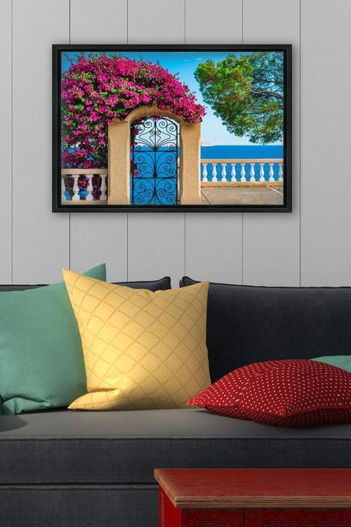 Siyah L Çerçeve Kanvas Tablo 75x105 cm