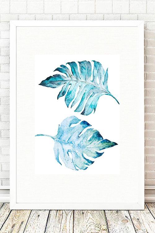 Beyaz Çerçeveli Tablo 25 cm x 30 cm