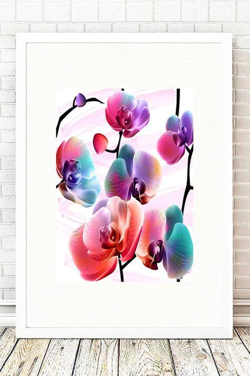 Beyaz Çerçeveli Tablo 25 cm x 30 cm