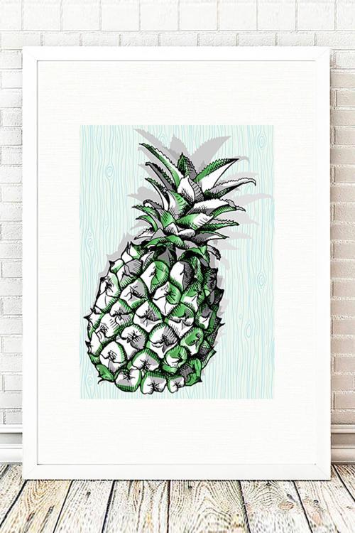 Beyaz Çerçeveli Tablo 25 cm x 30 cm