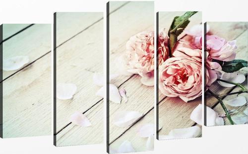5 Parçalı Kanvas Tablo 60x100 cm