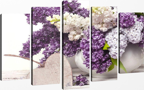 5 Parçalı Kanvas Tablo 60x100 cm