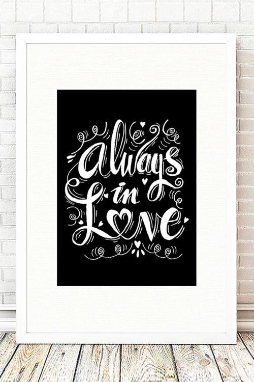 Beyaz Çerçeveli Tablo 25 cm x 30 cm