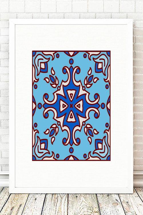 Beyaz Çerçeveli Tablo 25 cm x 30 cm