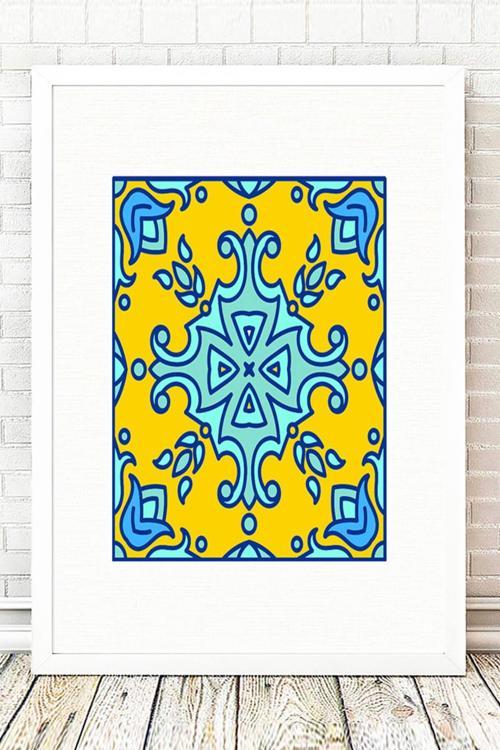 Beyaz Çerçeveli Tablo 25 cm x 30 cm