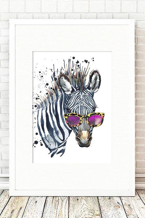 Beyaz Çerçeveli Tablo 25 cm x 30 cm