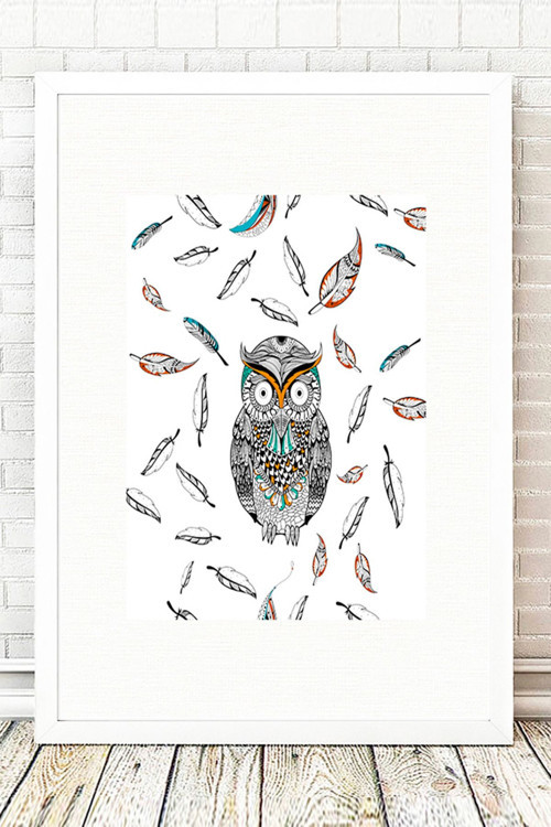 Beyaz Çerçeveli Tablo 25 cm x 30 cm