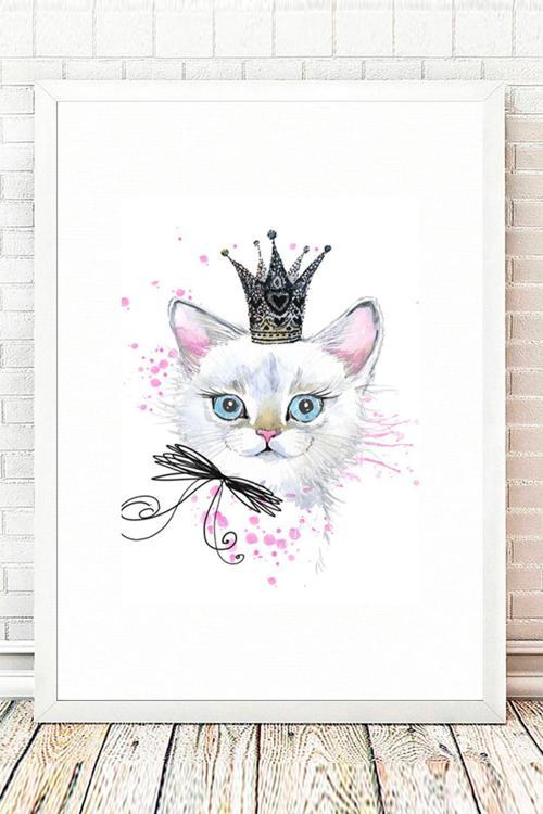Beyaz Çerçeveli Tablo 25 cm x 30 cm