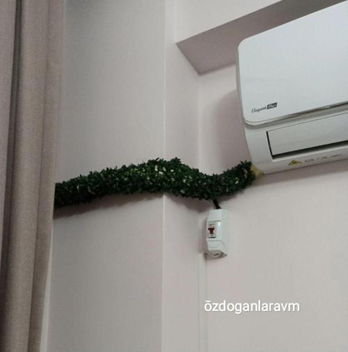 7 Metre - Klima Boru Dogal Gaz Borusu Gizleme Saklama Yapay Bitki