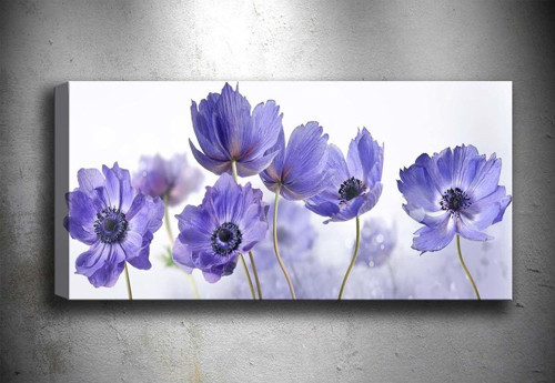 30x90 cm Çiçek Kanvas Tablo