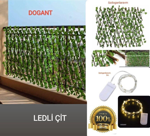 Ada Bahçe Balkon Mutfak Yapay Ledli Çit