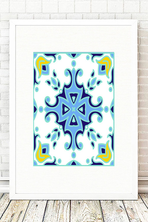 Beyaz Çerçeveli Tablo 25 cm x 30 cm