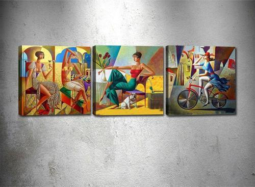 3 Parçalı Kanvas Tablo Drprç6006