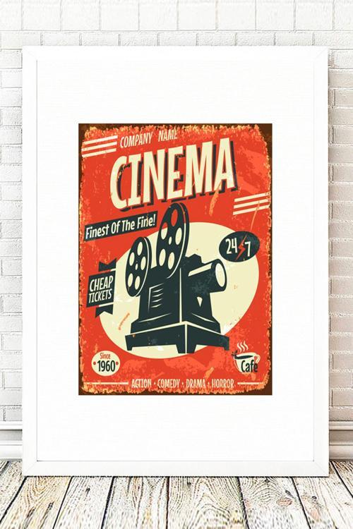 Beyaz Çerçeveli Tablo 25 cm x 30 cm