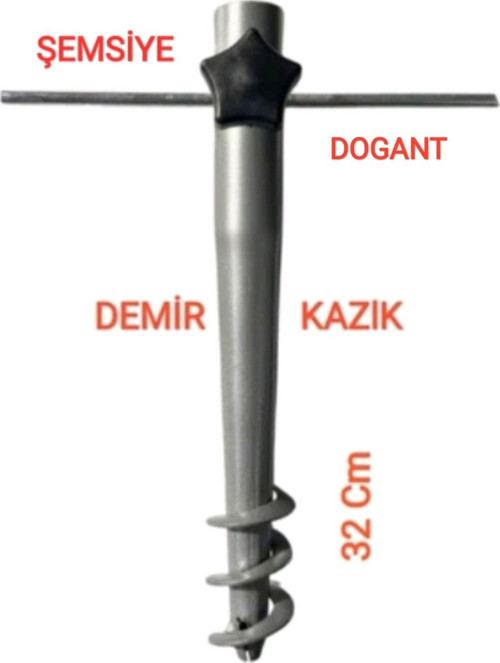 Rüzgar Şemsiye Kazıgı Bahçe Plaj Yer Sabitleme Kazık