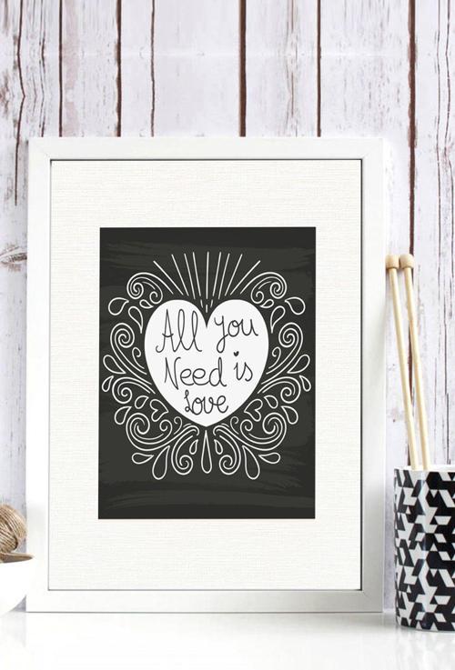 Beyaz Çerçeveli Tablo 25 cm x 30 cm