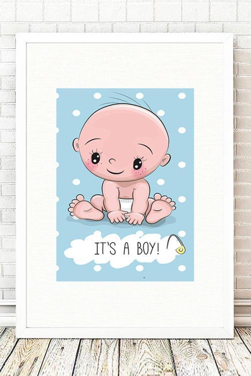 Beyaz Çerçeveli Tablo 25 cm x 30 cm