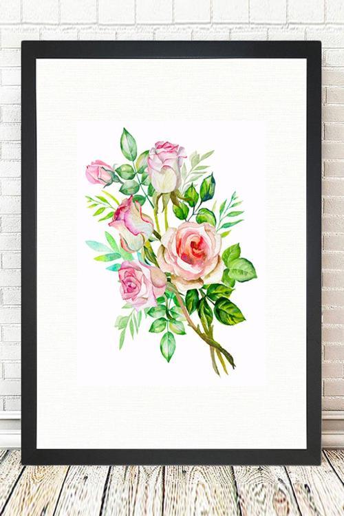 Siyah Çerçeveli Tablo 25 cm x 30 cm