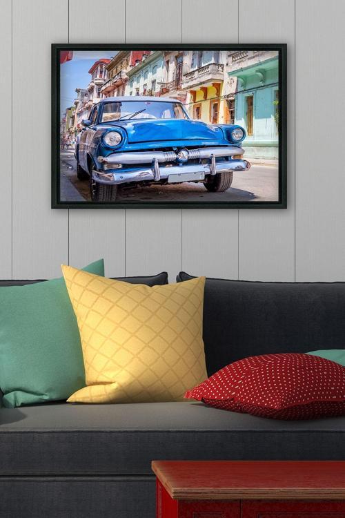 Siyah L Çerçeve Kanvas Tablo 75x105 cm