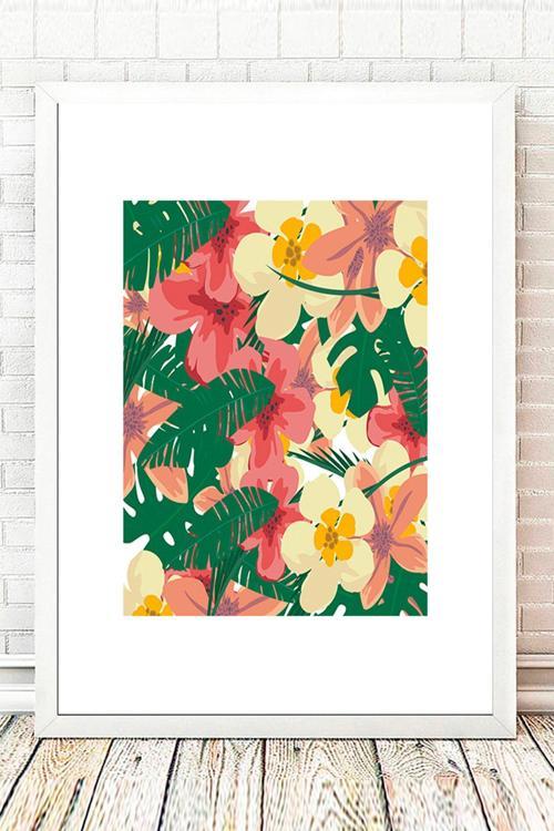 Beyaz Çerçeveli Tablo 25 cm x 30 cm