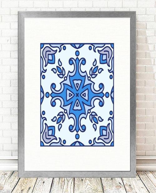 Gümüş Çerçeveli Tablo 25 cm x 30 cm