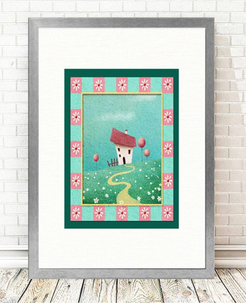 Gümüş Çerçeveli Tablo 25 cm x 30 cm