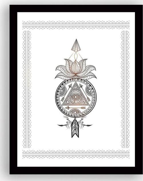 Siyah Çerçeveli Tablo 25 cmx30 cm