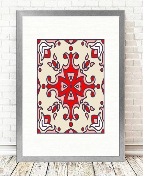 Gümüş Çerçeveli Tablo 25 cm x 30 cm