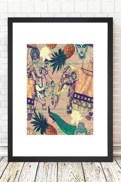 Siyah Çerçeveli Tablo 25 cm x 30 cm