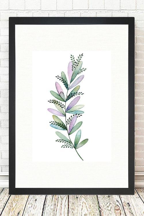 Siyah Çerçeveli Tablo 25 cm x 30 cm
