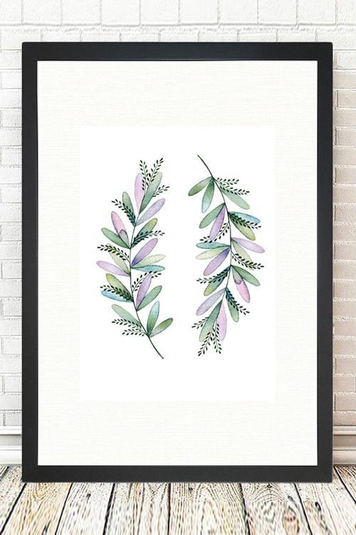 Siyah Çerçeveli Tablo 25 cm x 30 cm