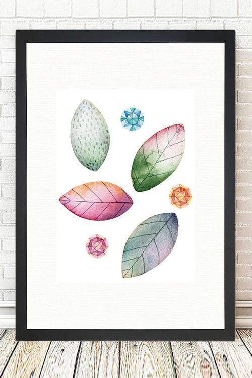 Siyah Çerçeveli Tablo 25 cm x 30 cm