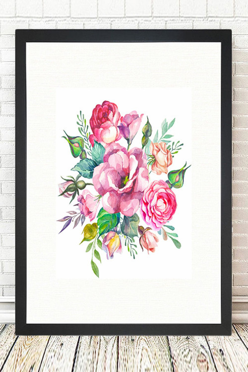 Siyah Çerçeveli Tablo 25 cm x 30 cm