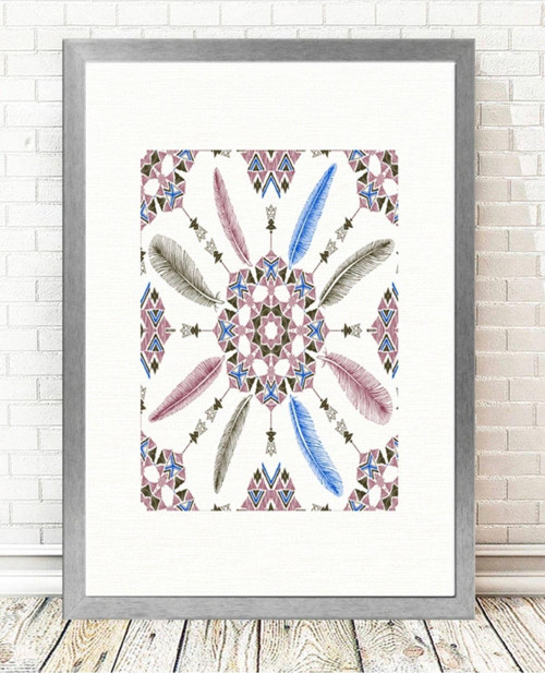 Gümüş Çerçeveli Tablo 25 cm x 30 cm