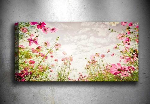 30x90 cm Çiçek Kanvas Tablo