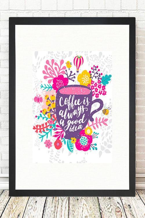 Siyah Çerçeveli Tablo 25 cm x 30 cm