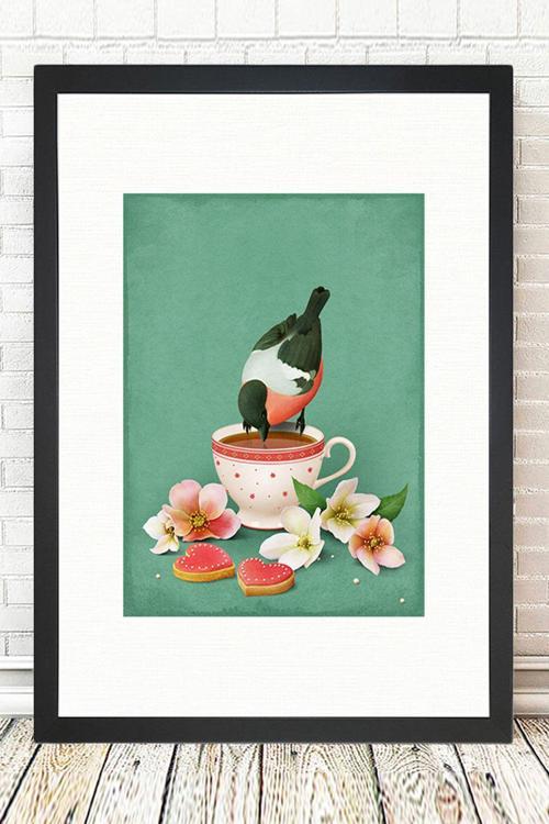 Siyah Çerçeveli Tablo 25 cm x 30 cm