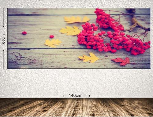 Dev Boyut Çiçek Kanvas Tablo 60x140 cm