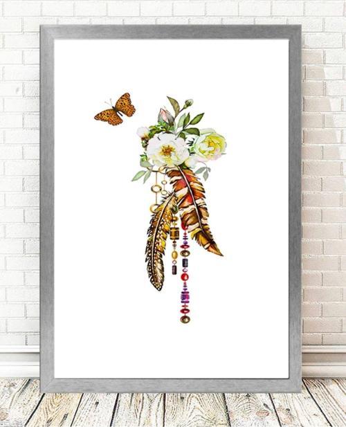 Gümüş Çerçeveli Tablo 25 cm x 30 cm