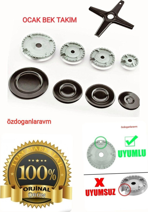 Ünüversal Ankastre Ve Ocak Döküm Set Üstü Uyumlu Ocak Bek Takımı