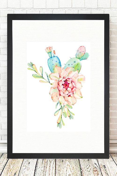 Siyah Çerçeveli Tablo 25 cm x 30 cm
