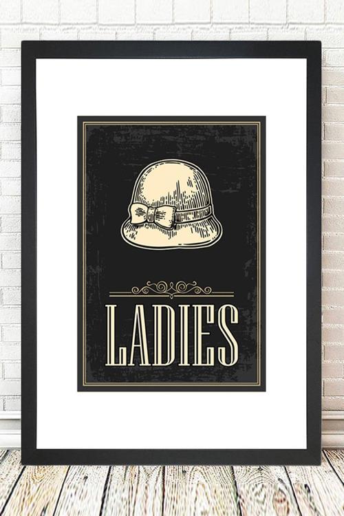 Siyah Çerçeveli Tablo 25 cm x 30 cm