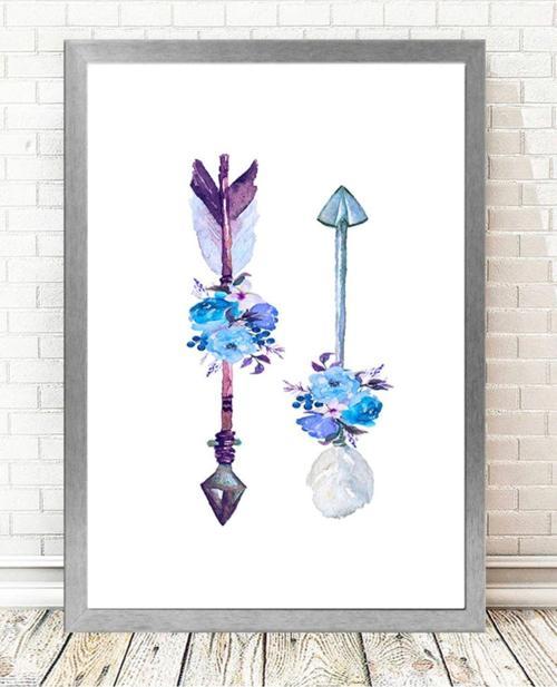 Gümüş Çerçeveli Tablo 25 cm x 30 cm