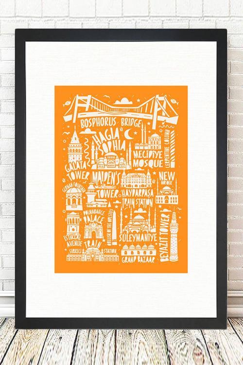 Siyah Çerçeveli Tablo 25 cm x 30 cm